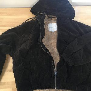 American Eagle cropped Brown Corduroy Jacket